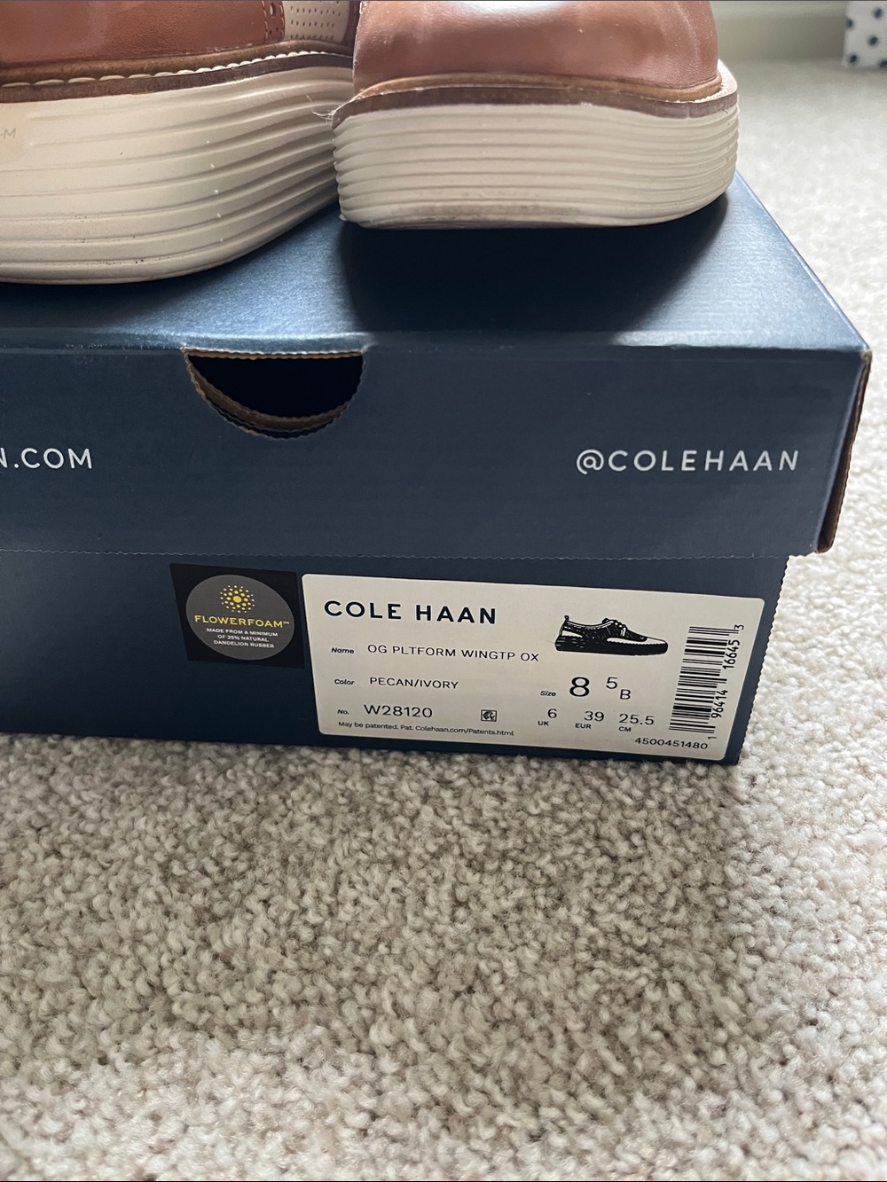 Cole Haan OG platform wingtip Oxford - Picture 2 of 5